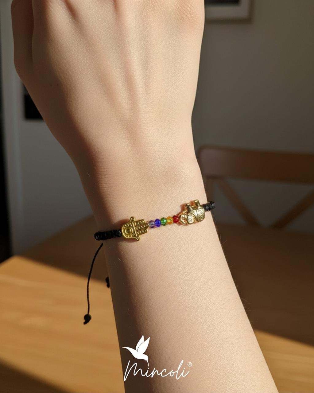 Pulsera 7 Chakras Hamsa & Elefante