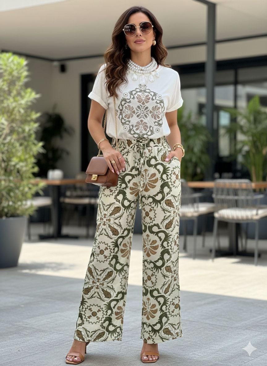 Set de dos piezas color verde talla M/l